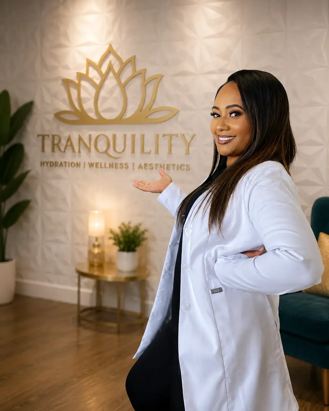 Sade, dual-certified Family Nurse Practitioner and Psychiatric Mental Health Nurse Practitioner, in her Mansfield reception